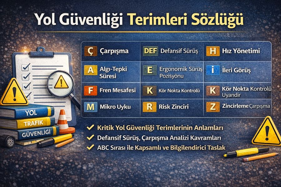 Yol Güvenliği Terimleri Sözlüğü